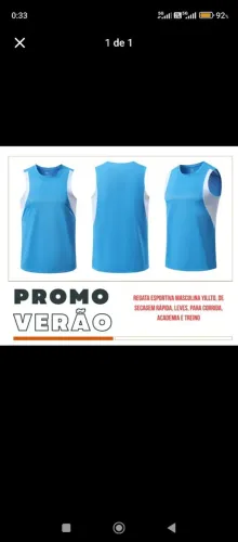 Camisa regata masculina fitness 