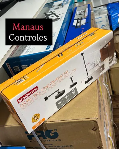 Suporte de Projetor para Parede / Teto Cor Preta 