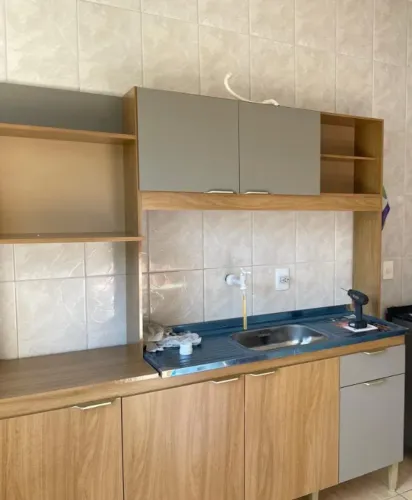 Móvel de cozinha com pia