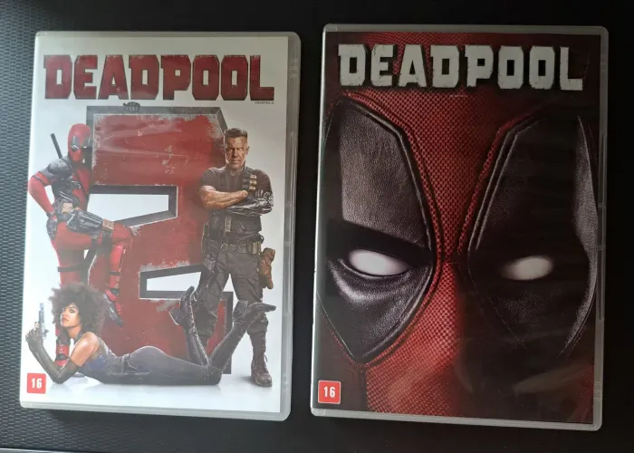 2 DVDs originais com extras Deadpool 1 & 2 Ryan Reynolds