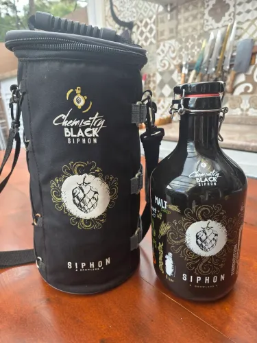 Growler Siphon Cerâmica 2L - Preto Fosco + Bag Térmica Exclusiva