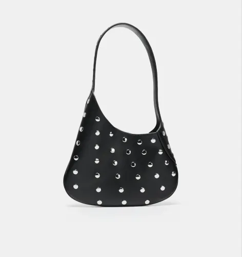Bolsa de Ombro com Tachas - Zara