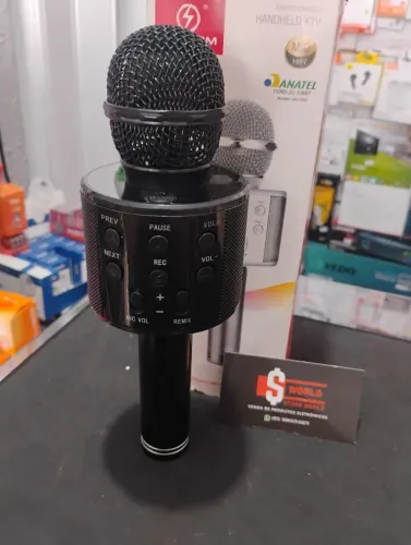 Microfone karaokê loja store world 