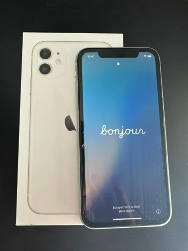 iPhone 11 64GB Branco - Bateria Nova + Cabo Original Apple