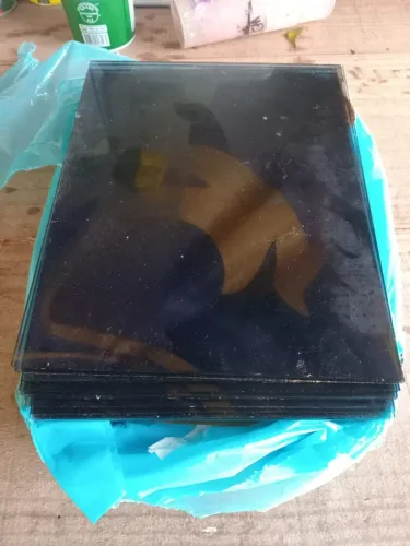 Vidro fume para janela - 40 peça de 21,02 x 26,03