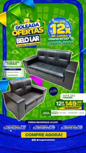 Sofá 2 e 3 Lugares
