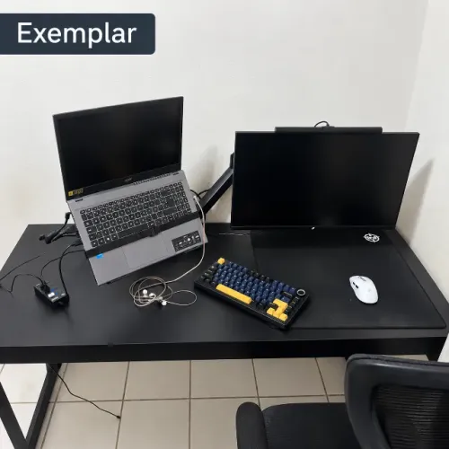 Suporte Duplo para 2 Monitores Zinnia Nimbo 210 Branco
