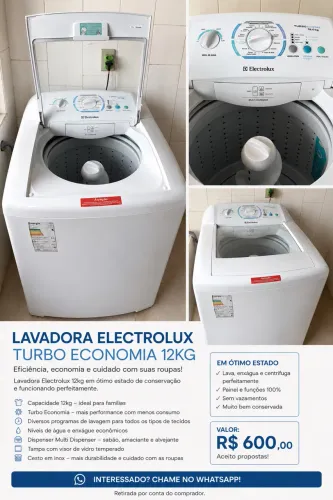 Lavadora Electrolux 12kg