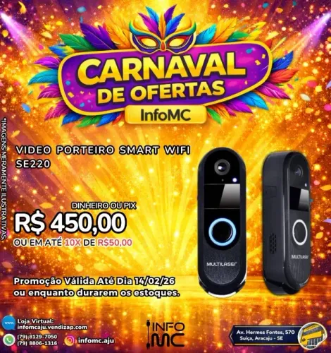 Vídeo porteiro smart Wifi se220