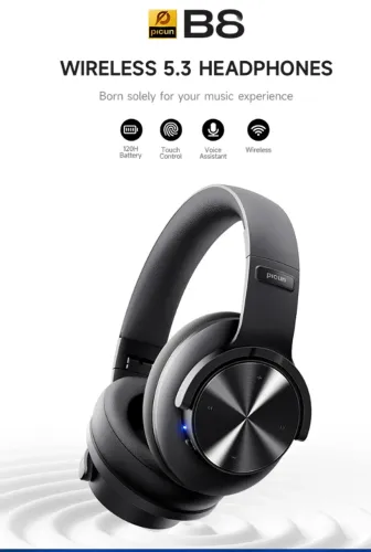 Picun b8 fone bluetooth 120h bateria, microfone embutido