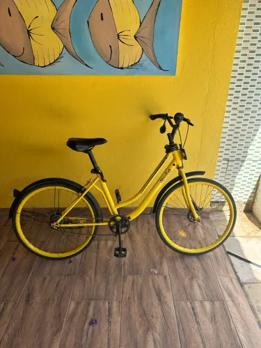 Bicicleta Urbana Starfish Aro 26 Amarela - Estilo Retro / Conforto