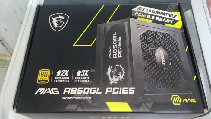 Fonte de Alimentação MSI MAG A850GL PCIE5 - 850W | 80 Plus Gold