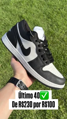 Tênis Air Jordan Preto Branco Novo