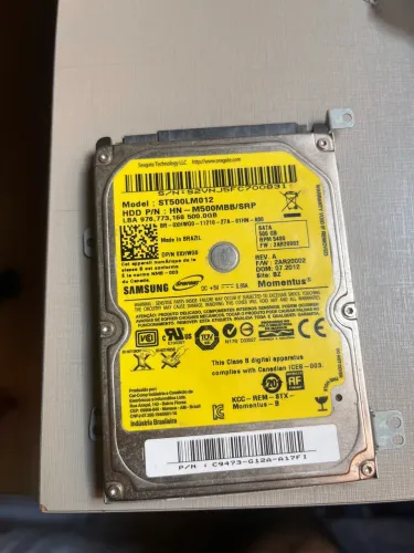 HD 500GB Sata 2.5 para Notebook, PS3, PS4 ou Xbox One