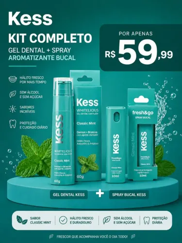 ? KIT COMPLETO: PASTA DE DENTE + SPRAY BUCAL