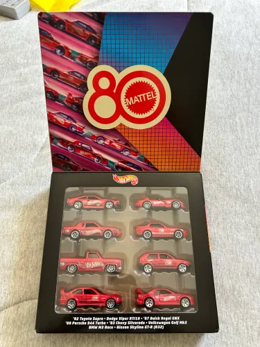 Hot Wheels pack 80 Anos Mattel