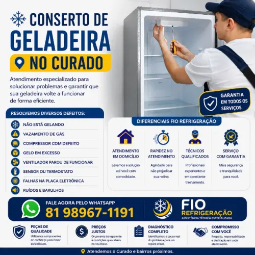 Conserto de Geladeira no Curado