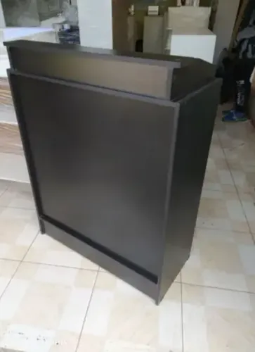 BALCAO CAIXA MDF PRETO - NOVO