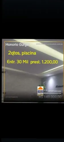 Apartamento para Venda em Rio de Janeiro, Honorio Gurgel, 2 dormitórios, 1 suíte, 1 banhei