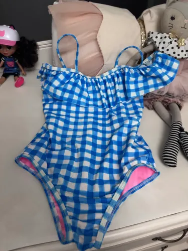 Maio importado estampado xadrez azul
