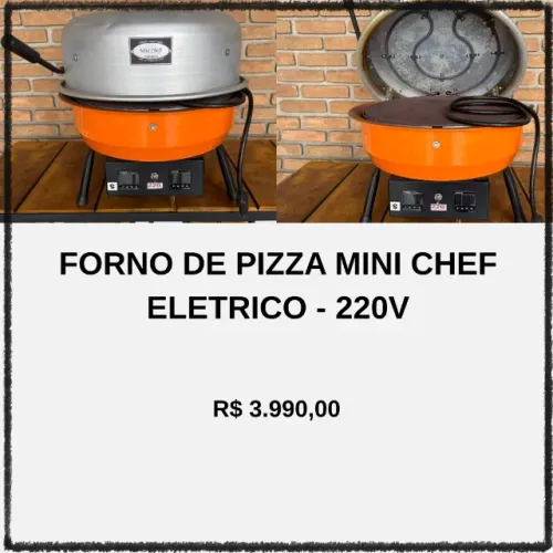Forno de Pizza Mini Chef Elétrico 220V - Profissional