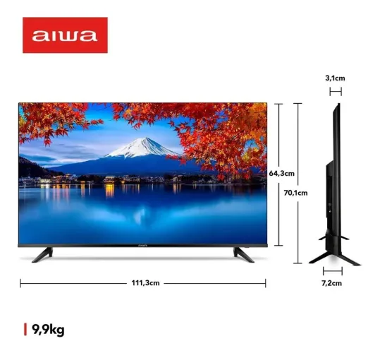 Smart Tv Aiwa 50 Android 4k Borda Ultrafina Hdr10 Dolby Áudi