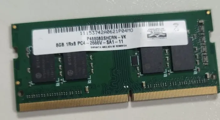 1 MEMÓRIA RAM 8GB DDR4 2666 MHz