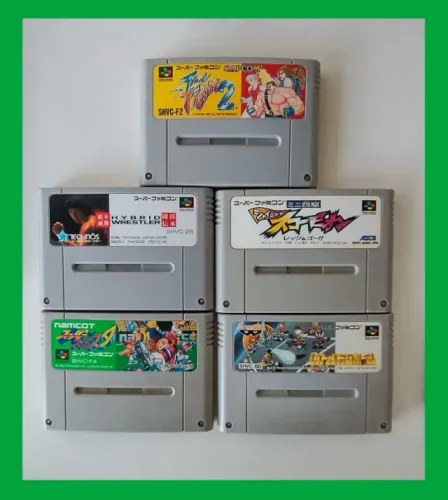 5 jogos originais para Super Famicom e Snes