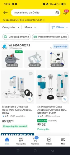 Caixa acoplada Celite