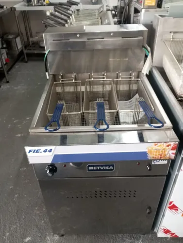 NZ. Fritadeira industrial elétrica 40 litros METVISA