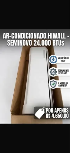 Ar-Condicionado Hiwal 24.000 BTUs - Excelente Estado