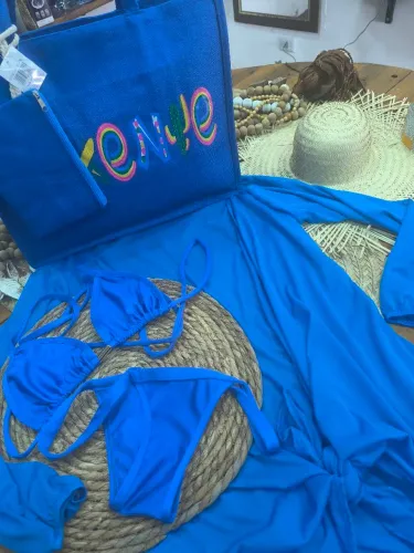 Biquíni Azul Fita ( Novo) G