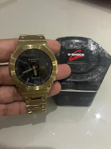 G-Shock GM-B2100GD-9A Full Metal Dourado - Impecável