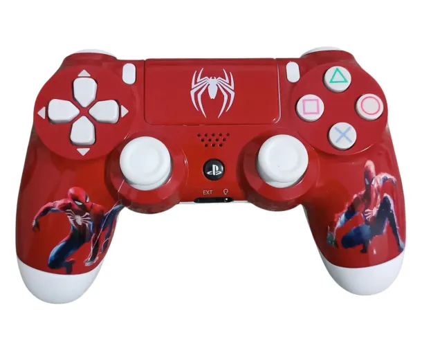 Controle PS4 Sem Fio - Spider Man Vermelho