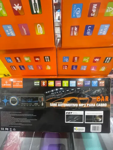 Rádio para carro com Bluetooth