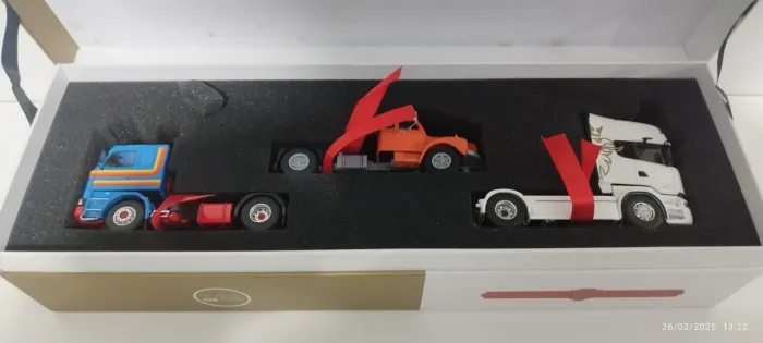 Kit Miniaturas caminhão Scania 125 anos tekno 