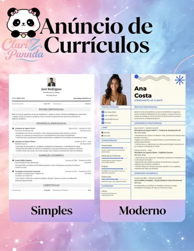 Faço Currículo Profissional e Atraente