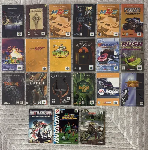 LOTE MANUAIS NINTENDO 64