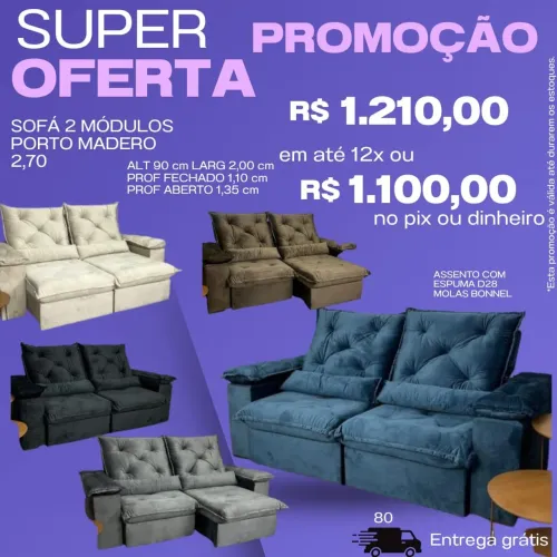 Sofás Retrátil é Reclináveis