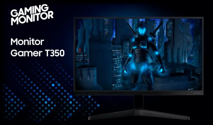 Monitor Gamer Samsung T350 27? FHD, Tela Plana, 75Hz, 5ms, HDMI, FreeSync, Game Mode