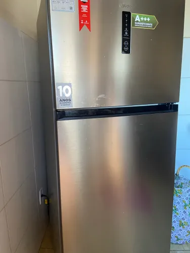 Geladeira inox midea