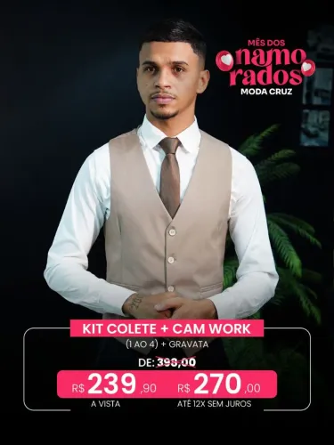 KIT COLETE +CAMISA WORK