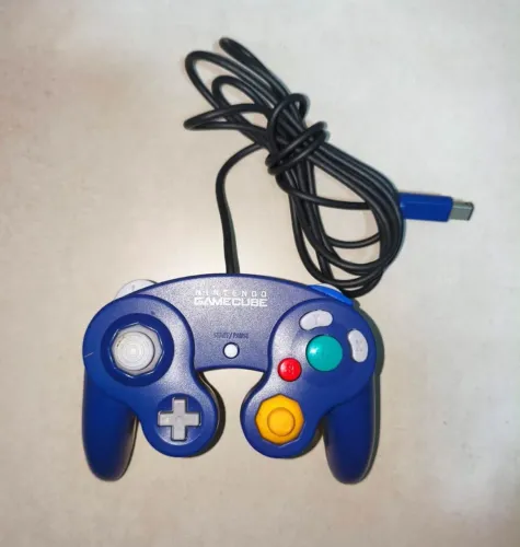 Controle Game Cube Clear Indigo Original