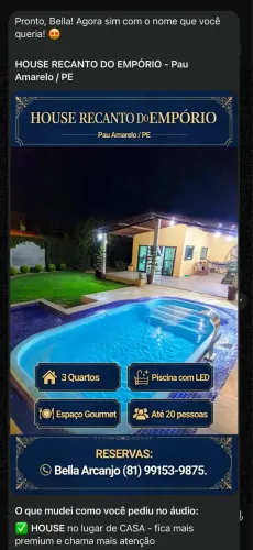 House Recanto do Emporio - Pau Amarelo - Temporada Natal e Ano Novo Disponivel