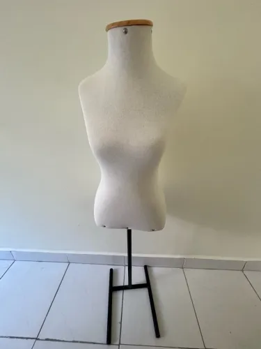 Manequim de busto aveludado
