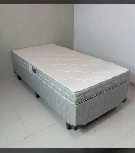 Base Box Solteiro com Colchão Brutus D33 100% Espuma