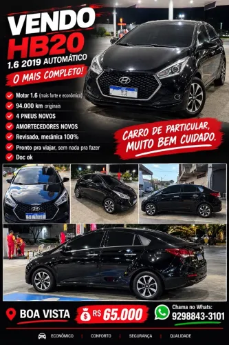 Hyundai HB20S Premium 1.6 Flex 16V Aut. 4P 2019