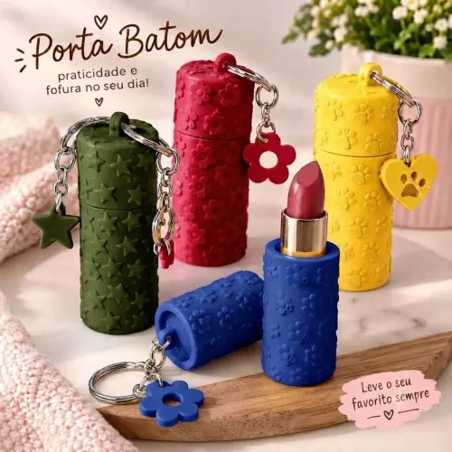 Kit com 4 unidades de Porta Batom