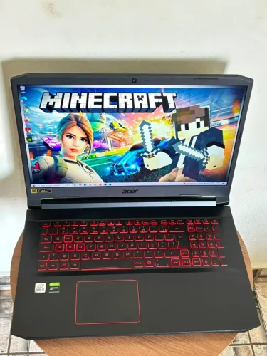 Notebook Acer Nitro 5 gamer - i5 de 10 geração - 16gb de ram - SSD de 512gb - GTX1650 - 17