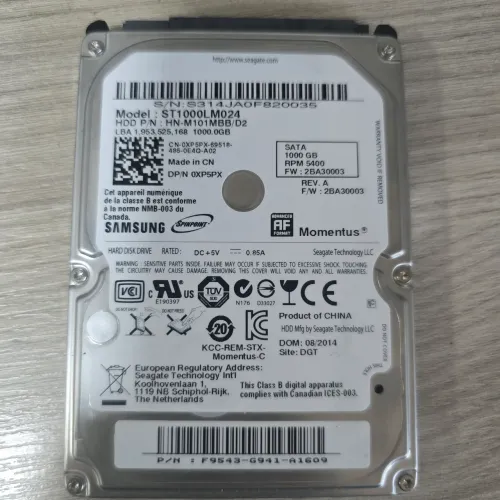 HD 1 Tera Notebook ou vídeo game